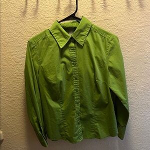 Ann Taylor Leaf Green Collared Shirt